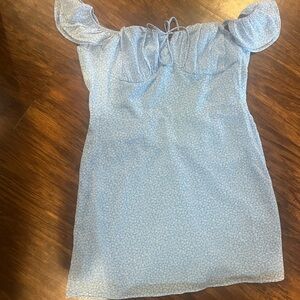 Hollister Blue Off-Shoulder Women's Top
